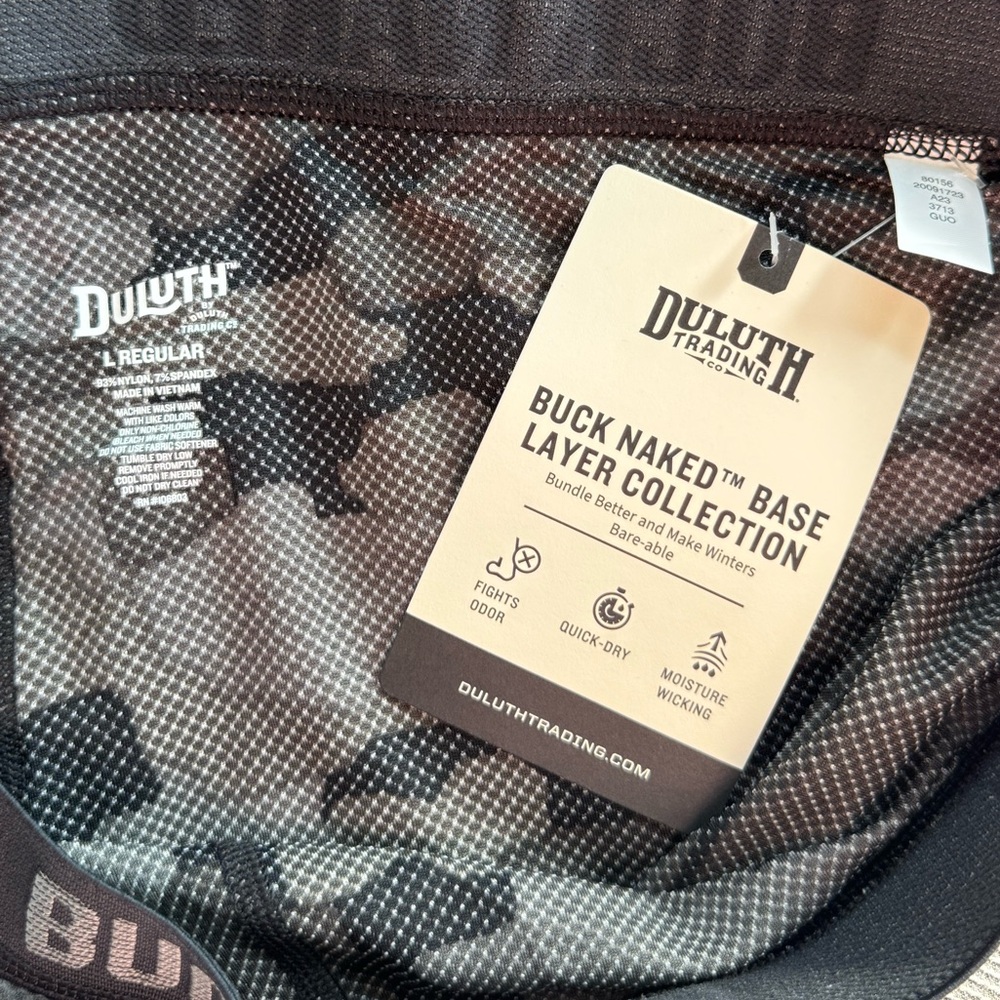 NWT - Duluth Trading Co Buck Naked Base Layer - Dark Gray - Picture 7 of 9